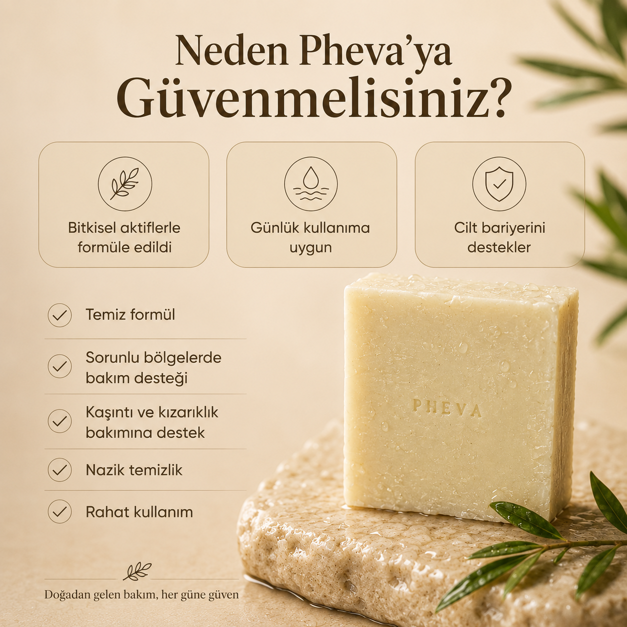 Pheva I Çay Ağacı Sabunu – Arındırıcı & Mantar Karşıtı Bakım