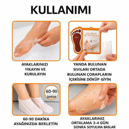 Yenileyici Ayak Peeling Maskesi - Kore Bakım Teknolojisi